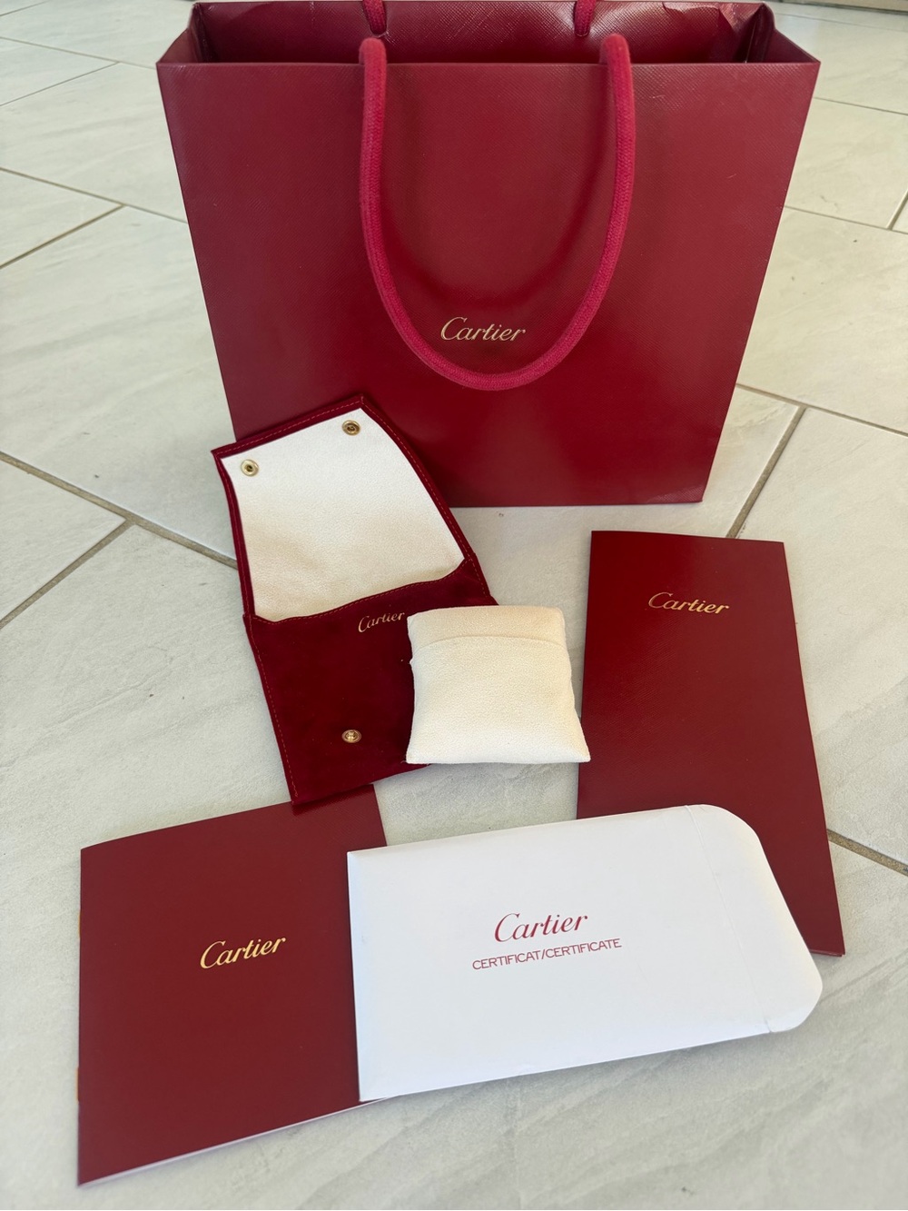 Cartier gift bag set